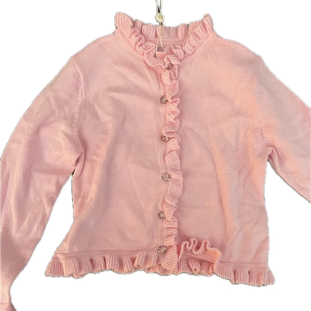 Rachel Riley Pink Ruffle Kids Top